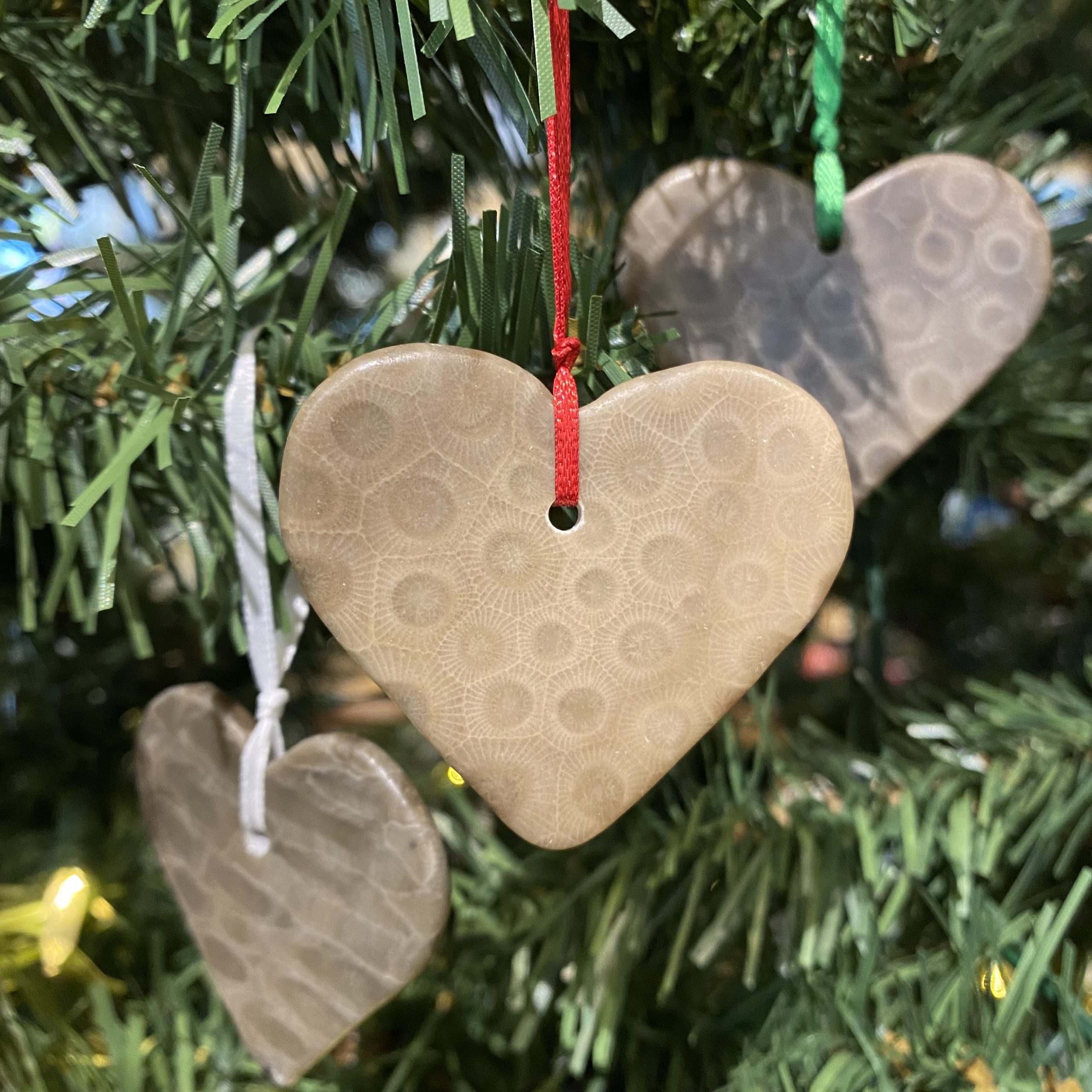 Petoskey Stone Heart Ornament