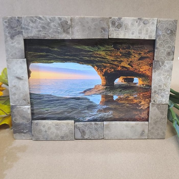 5 x 7 petoskey stone picture frame