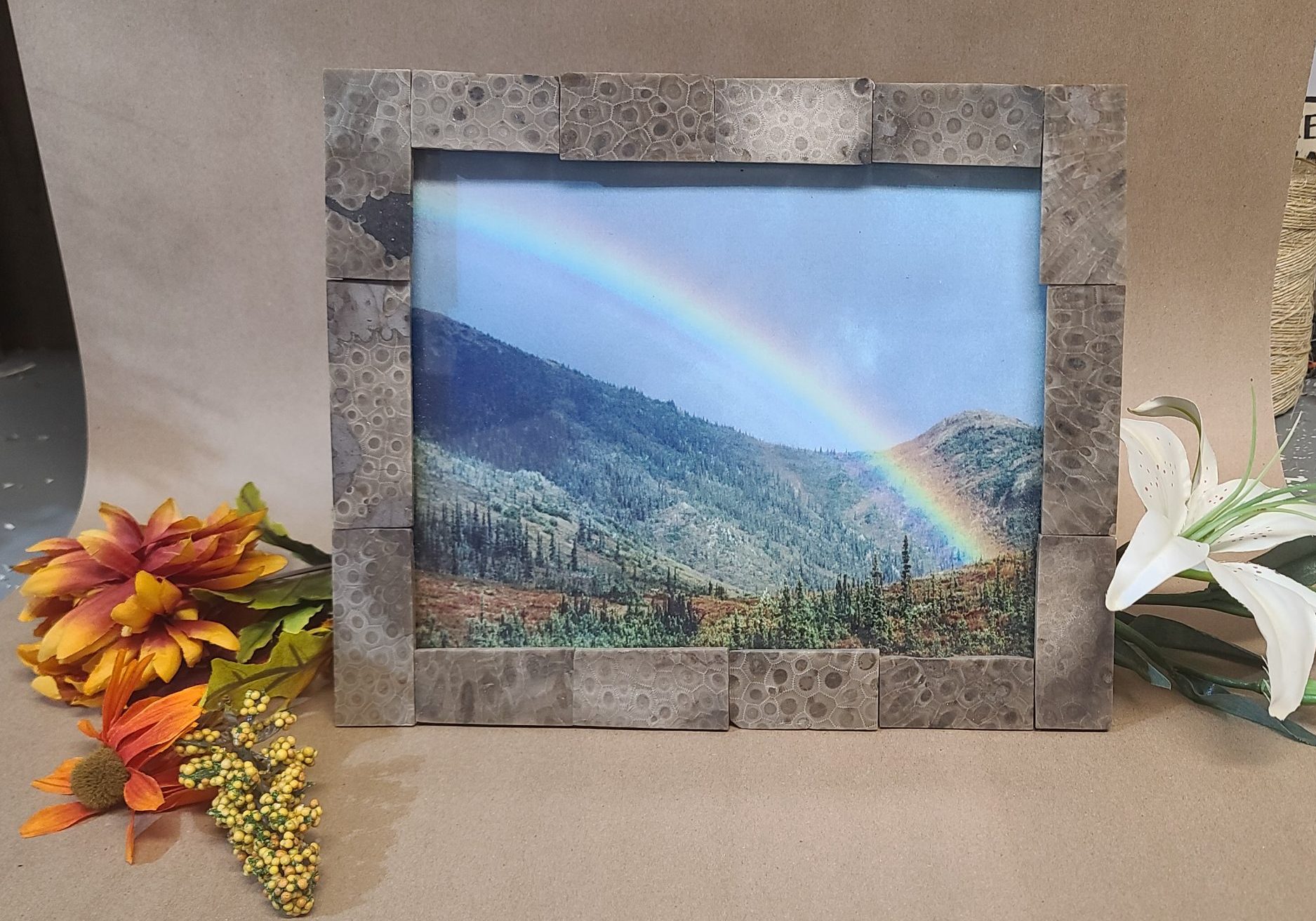 8 x 10 petoskey stone picture frame