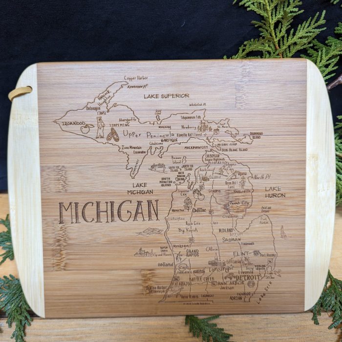 Michigan Map Cutting Board