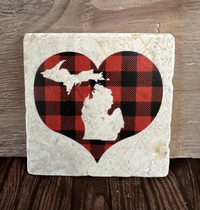 Plaid Heart MI_Coaster_2